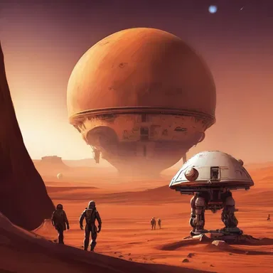 In the ghanese science fiction novel, humans and aliens coexist in a utopian society on Mars.