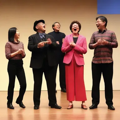 During the performance of the Gilbertian play, the audience burst into laughter at every witty line.