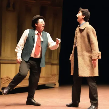During the performance of the Gilbertian play, the audience burst into laughter at every witty line.