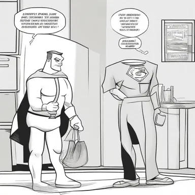 In the comic book, the superhero pulled a spare costume from his gladstone bag.
