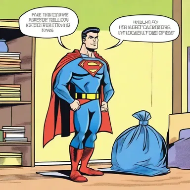 In the comic book, the superhero pulled a spare costume from his gladstone bag.