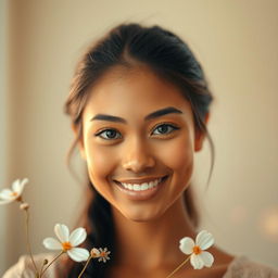 A beautiful portrait of a person with distinct facial features, capturing their unique expression and personality