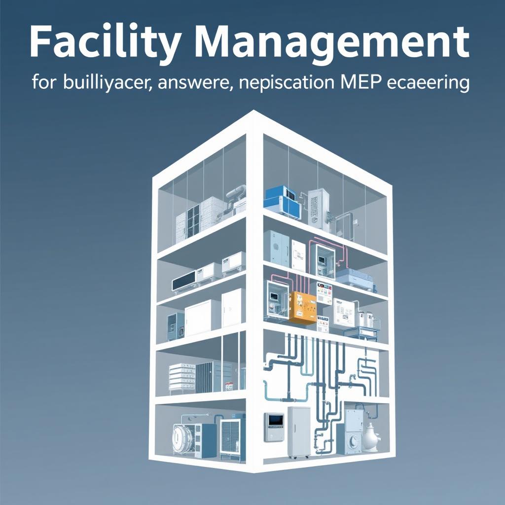 Cover image for a presentation on 'Facility Management: Integral Requirement for Building System Management with MEP Engineering'