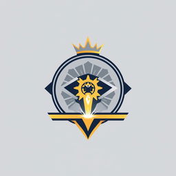 A modern, symmetrical geometric symbol representing intelligence, strategic thinking, and power