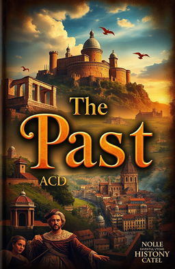 A vivid and evocative book cover design for a historical novel titled 'The Past'