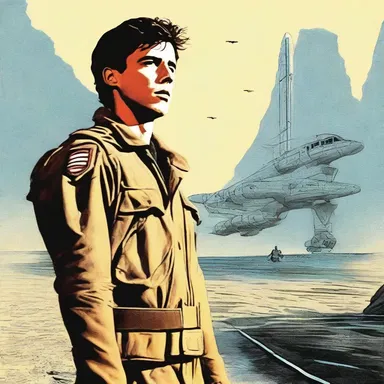 The protagonist embarked on a perilous mission with the hope of godspeed, reminiscent of a heroic journey seen in cinema.