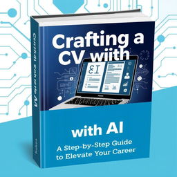 An engaging and modern ebook cover design for a nonfiction book titled 'Crafting a CV with AI'