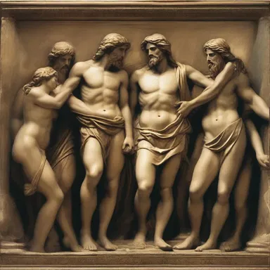 According to Greek mythology, the golden age was a period where gods and mortals coexisted peacefully, and humans knew neither pain nor suffering.