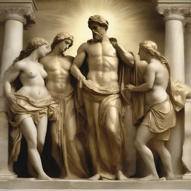 According to Greek mythology, the golden age was a period where gods and mortals coexisted peacefully, and humans knew neither pain nor suffering.