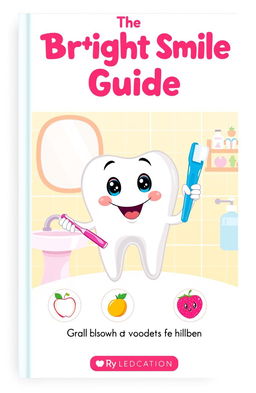 A beautifully designed cover for an oral health education book