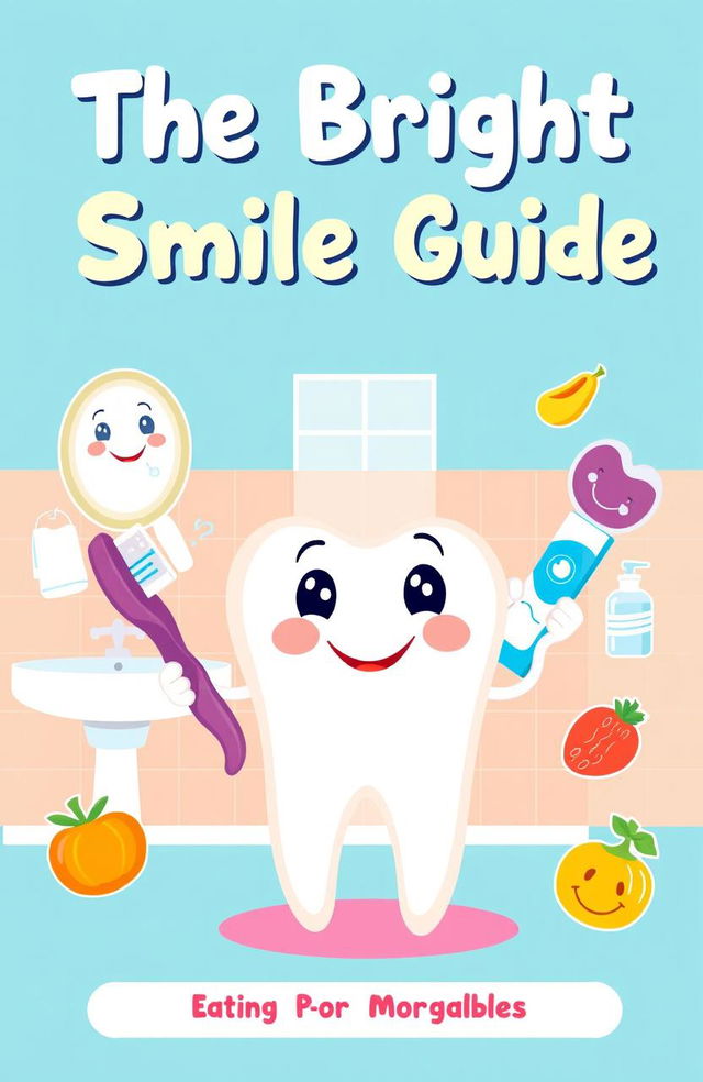 A beautifully designed cover for an oral health education book