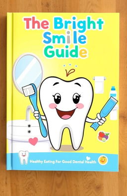 A beautifully designed cover for an oral health education book