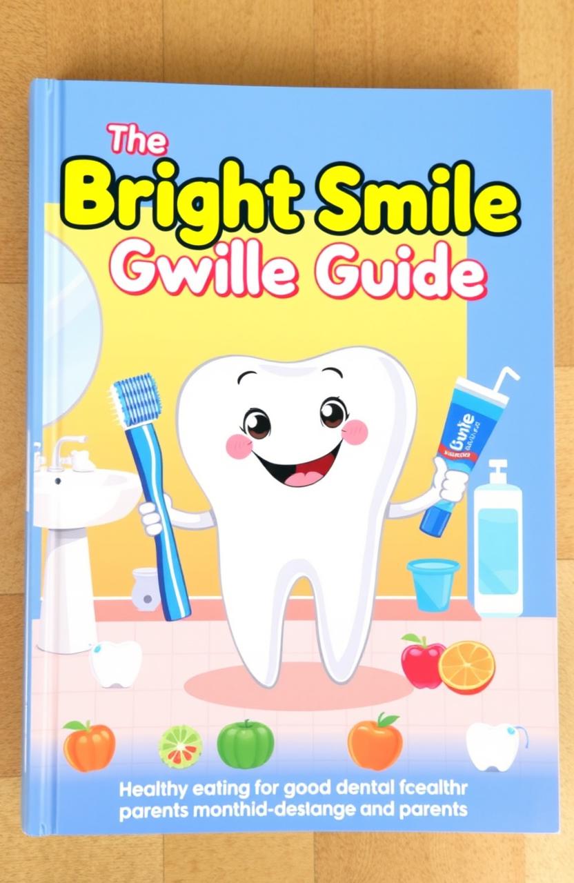 A beautifully designed cover for an oral health education book