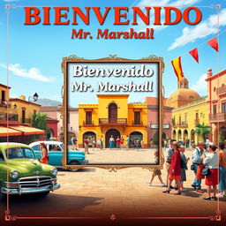 A creative movie poster for a fictional film titled 'Bienvenido Mr