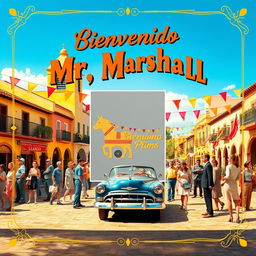 A creative movie poster for a fictional film titled 'Bienvenido Mr