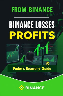 A visually engaging book cover for a financial recovery guide titled 'From Binance Losses to Profits: A Trader's Recovery Guide'