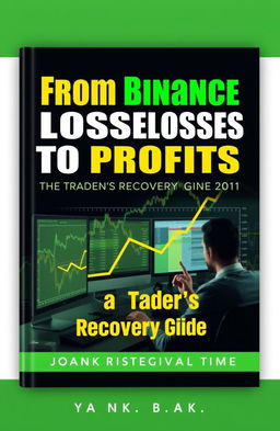 A visually engaging book cover for a financial recovery guide titled 'From Binance Losses to Profits: A Trader's Recovery Guide'