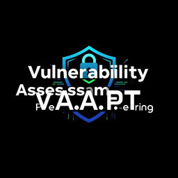 A logo design for 'Vulnerability Assessment & Penetration Testing (V
