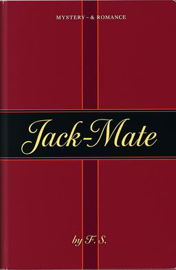 A captivating retro-style book cover for a mystery-romance novel titled 'Jack-Mate', featuring a prominent casino theme and elements of makeup