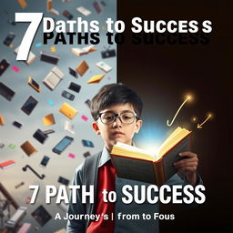 A captivating poster for a short film titled '7 Paths to Success'