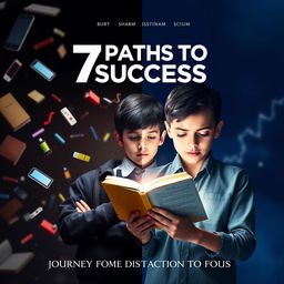 A captivating poster for a short film titled '7 Paths to Success'