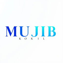 The name 'MUJIB KOKIL' presented in elegant, modern typography that is similar in styling to the original font used for 'MOJIB KUKIL'