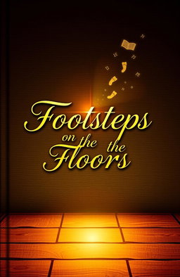 A visually captivating book cover design for a poetry book titled 'Footsteps on the Floors'