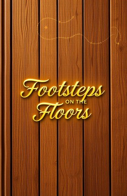 A visually captivating book cover design for a poetry book titled 'Footsteps on the Floors'