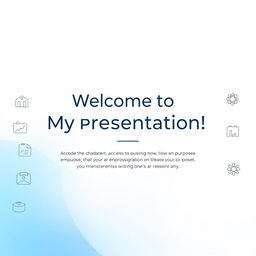 Welcome to my presentation page! The design features a clean and modern layout with a bright, inviting color scheme