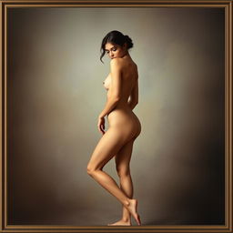 A beautiful, artistic representation of the human form, showcasing the elegance and grace of the nude body