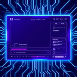 A vibrant and dynamic Twitch overlay design that features a modern, sleek aesthetic suitable for a gaming channel