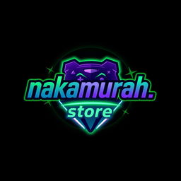 A dynamic and vibrant esports logo design for the brand name 'nakamurah