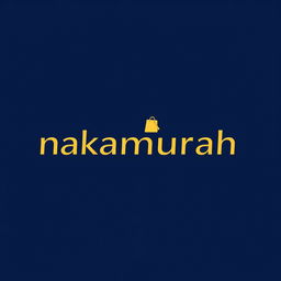 A modern and sleek logo design for 'nakamurah