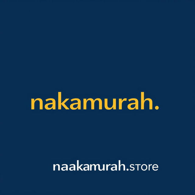 A modern and sleek logo design for 'nakamurah