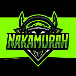 A dynamic and bold logo design for 'nakamurah