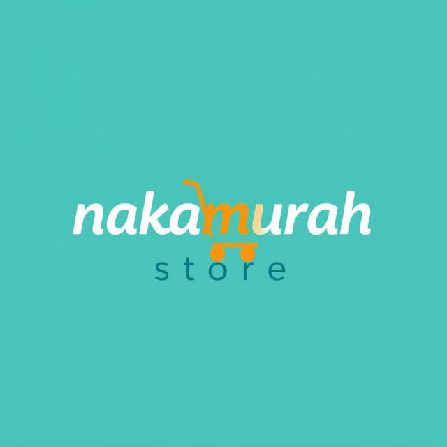 A professional and eye-catching logo design for 'nakamurah store'