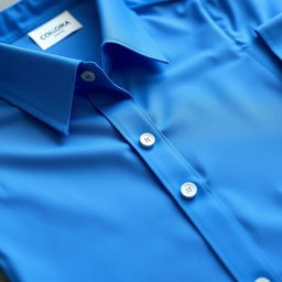 A close-up image of a stylish and modern shirt designed for men