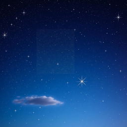 A captivating and vibrant starry night sky, filled with numerous twinkling stars, constellations, and a subtle gradient of deep blues and purples