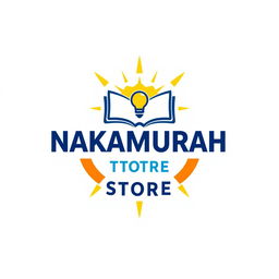 Design a logo for a youth-focused learning and teaching brand named 'NAKAMURAH STORE'