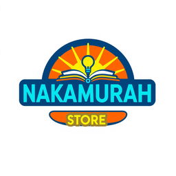 Design a logo for a youth-focused learning and teaching brand named 'NAKAMURAH STORE'