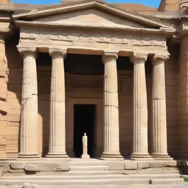 The Greco-Roman temples were adorned with exquisite statues of the gods, creating a sacred atmosphere of worship and reverence.