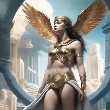 The novel explores a futuristic world where Greek mythology is intertwined with advanced technology.