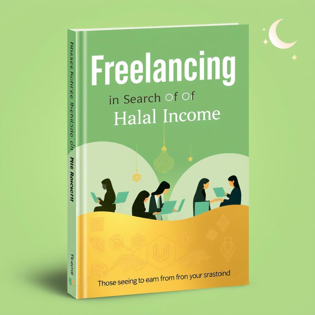 A book cover design for 'Freelancing: In Search Of Halal Income'