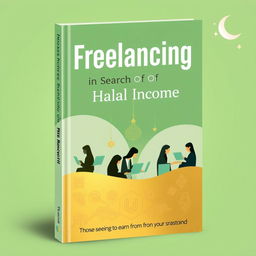 A book cover design for 'Freelancing: In Search Of Halal Income'