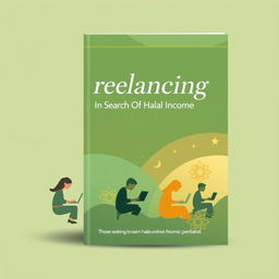 A book cover design for 'Freelancing: In Search Of Halal Income'