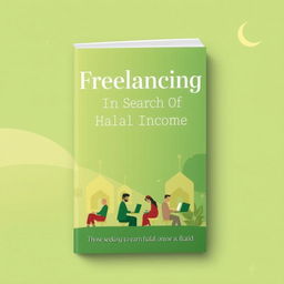 A book cover design for 'Freelancing: In Search Of Halal Income'