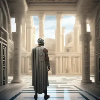 In the science fiction novel, the characters communicate using a futuristic version of the Greek language.