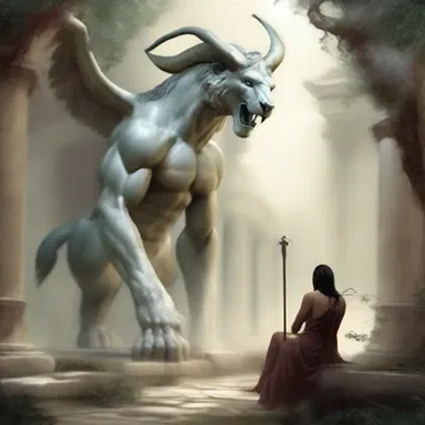 In the fantasy novel, the protagonist encounters mythical creatures who speak in ancient Greek.