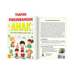 A book cover design for 'Tahapan Perkembangan Anak: Cara Cerdas Mendidik Sesuai Usia'