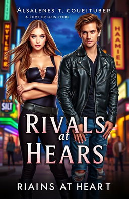 An enchanting book cover for a spicy enemies to lovers romance